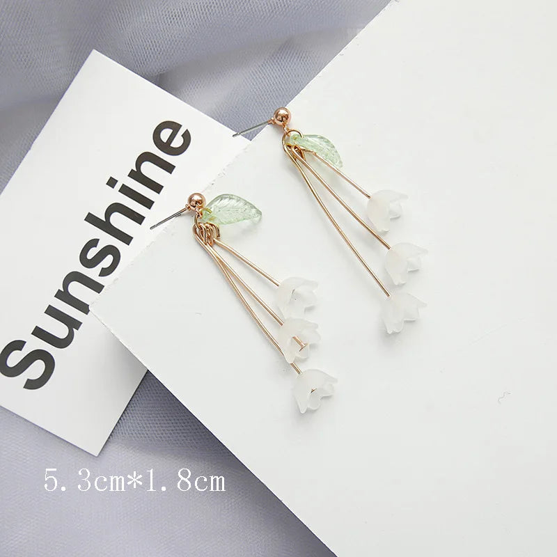 Flower handmade bohemia boho earrings
