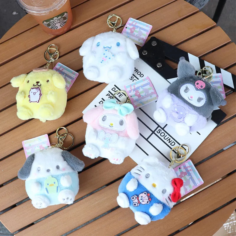 Sanrio Melody Plush Purse Keychain Hello Kitty
