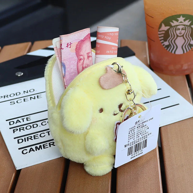 Sanrio Melody Plush Purse Keychain Hello Kitty