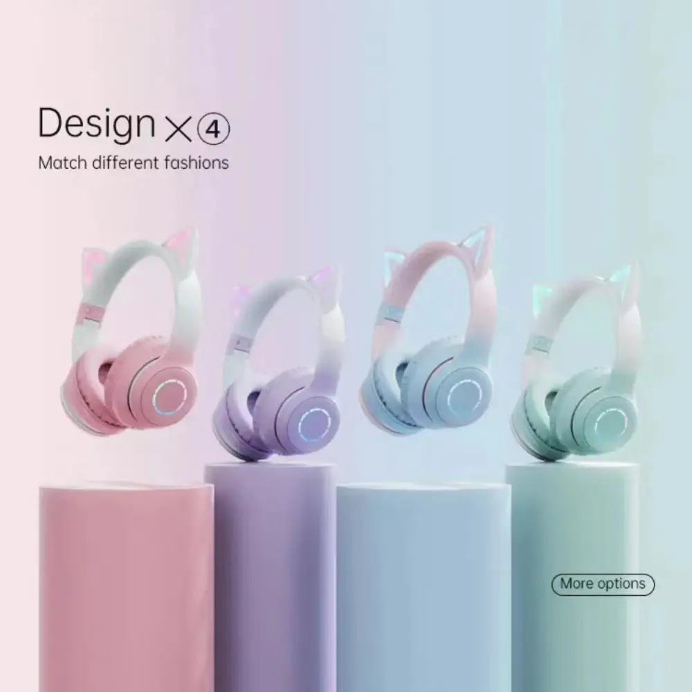 Kawaii Cat Ear Headphones