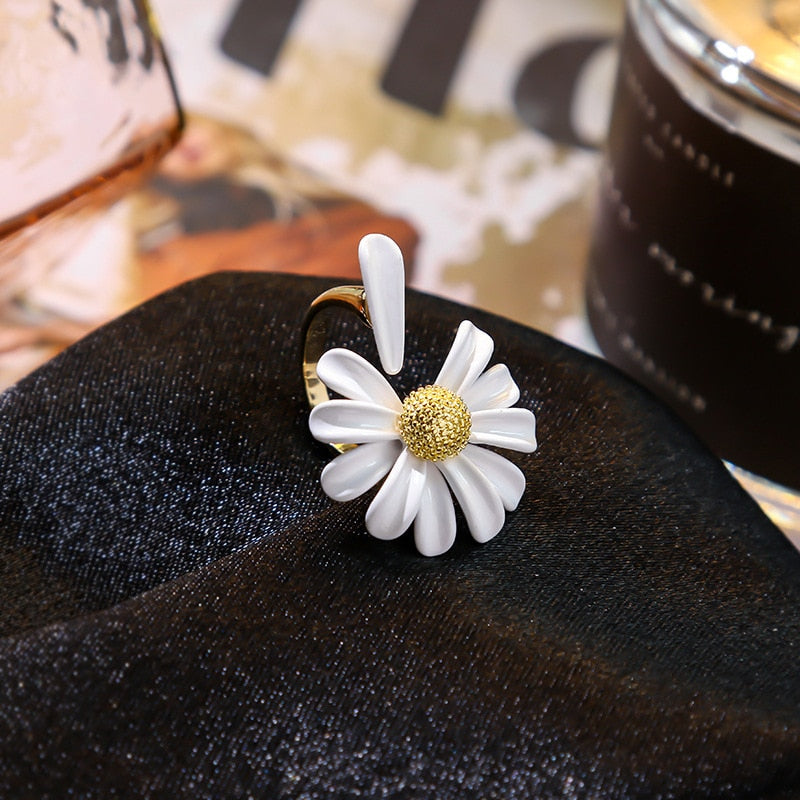 Daisy Flower Korean Style Rings