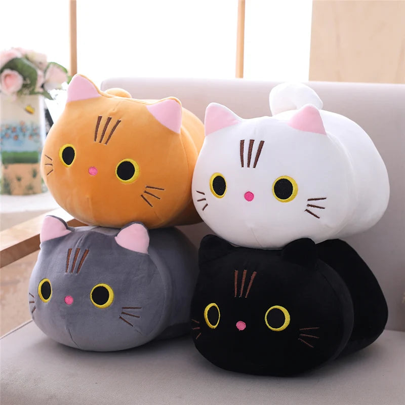 Kawaii Lying Cat Plush Soft Pillow Cute Animal