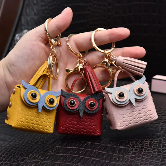 Owl Coin Purse Key Chain