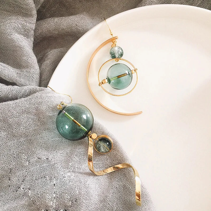 Fresh Green Bubble Dangle Earrings