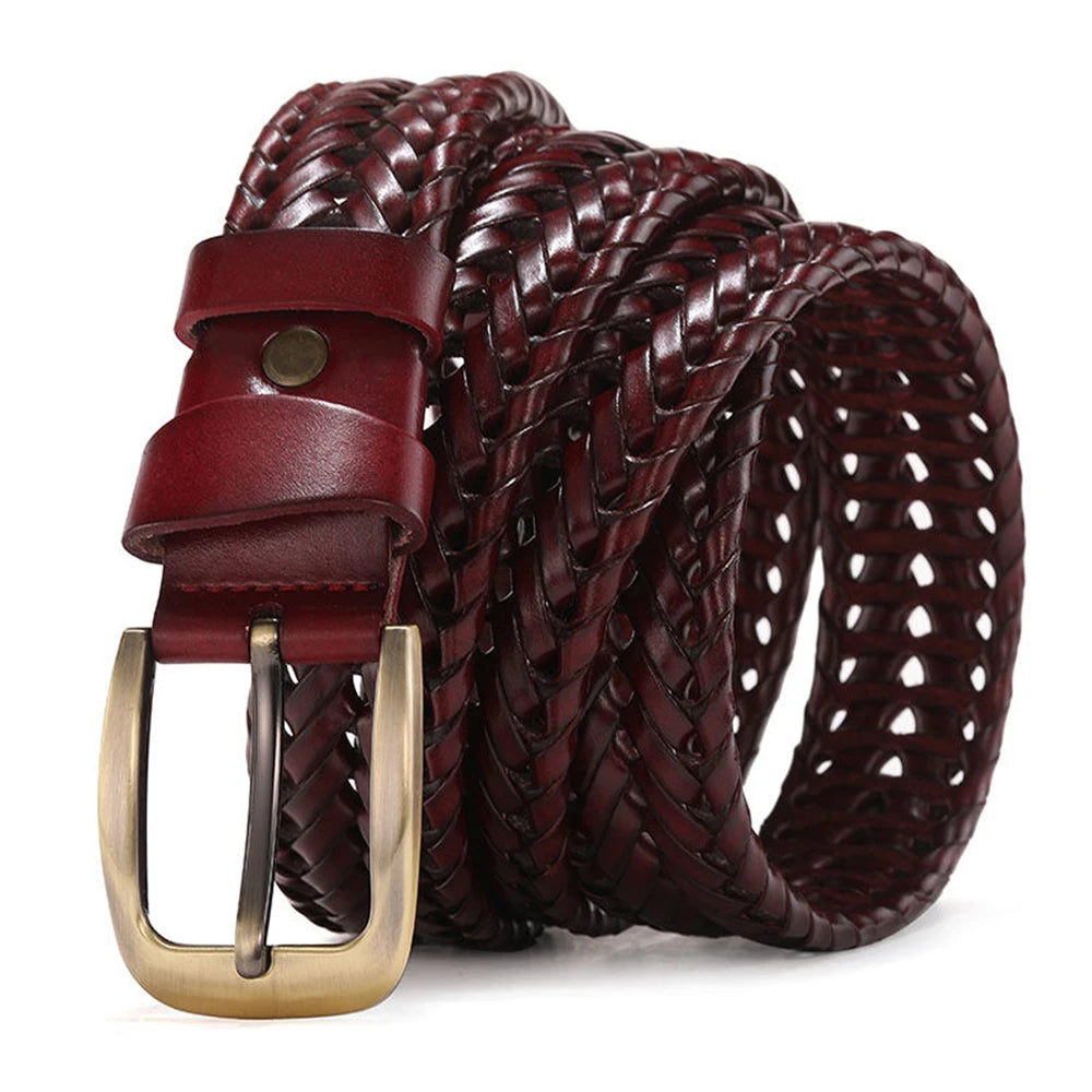 Genuine Leather Braided Belts