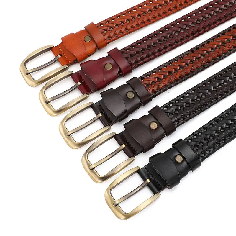 Genuine Leather Braided Belts