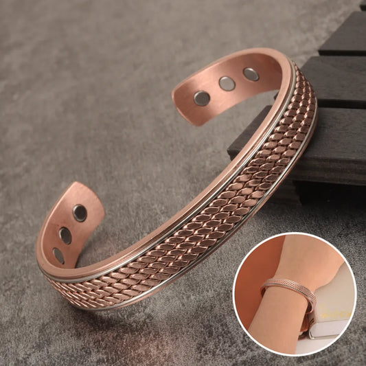 Twisted Copper Magnetic Bracelet