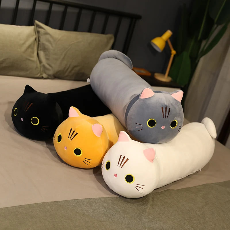 Kawaii Lying Cat Plush Soft Pillow Cute Animal