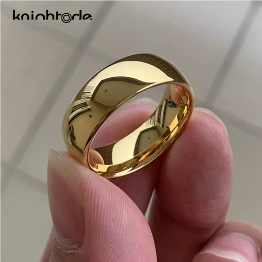 Classic Gold Color Tungsten Carbide Rings