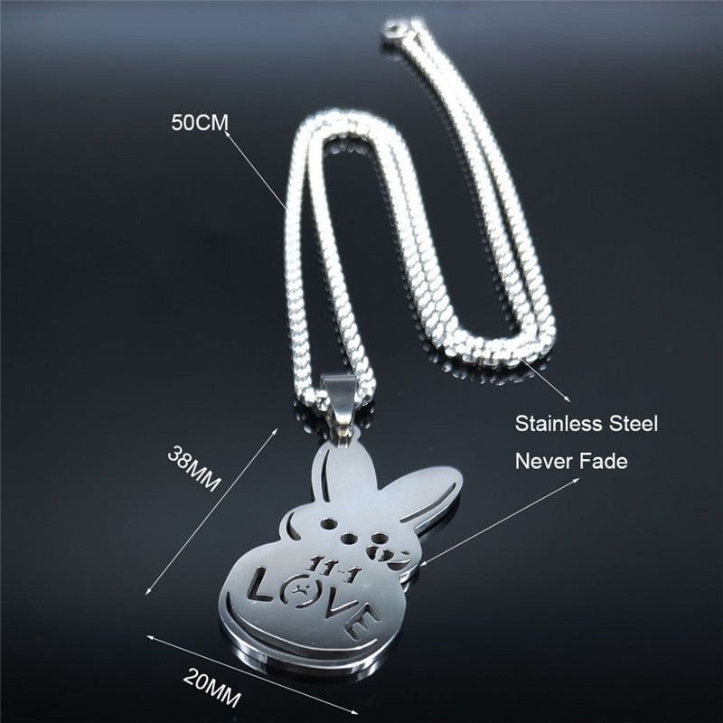 Kpop Lil Peep Love Rabbit Necklaces