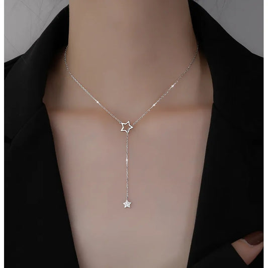 925 Silver  Drop Charm Necklaces