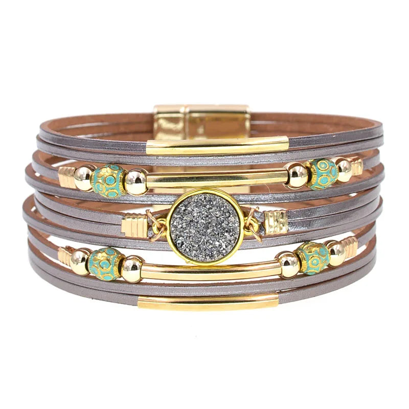 Bohemia Fashion Wrap Leather Bracelets