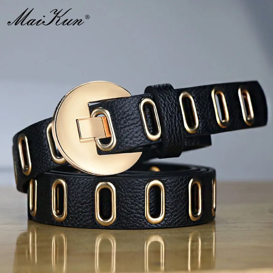 Maikun Adjustable Hole Grunge Punk  Belts