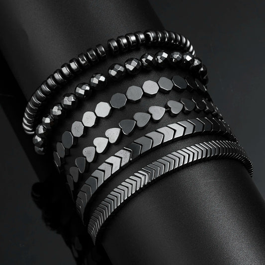 Magnetic Black Stone Bracelets