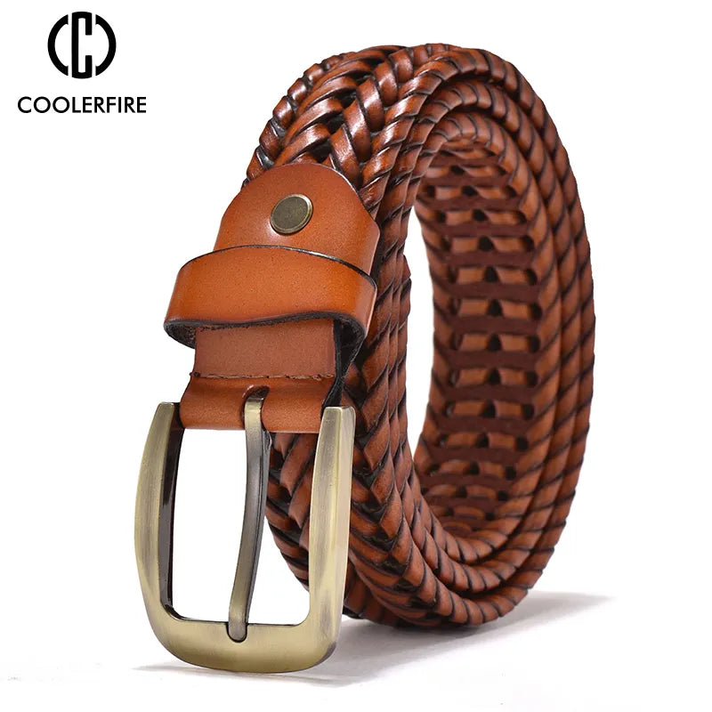 Genuine Leather Braided Belts