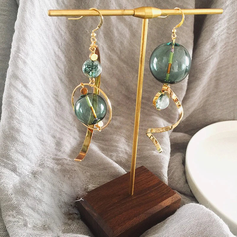 Fresh Green Bubble Dangle Earrings