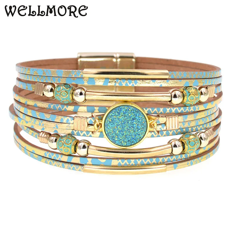 Bohemia Fashion Wrap Leather Bracelets