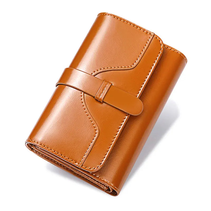 Leather Wallets Short Clutch