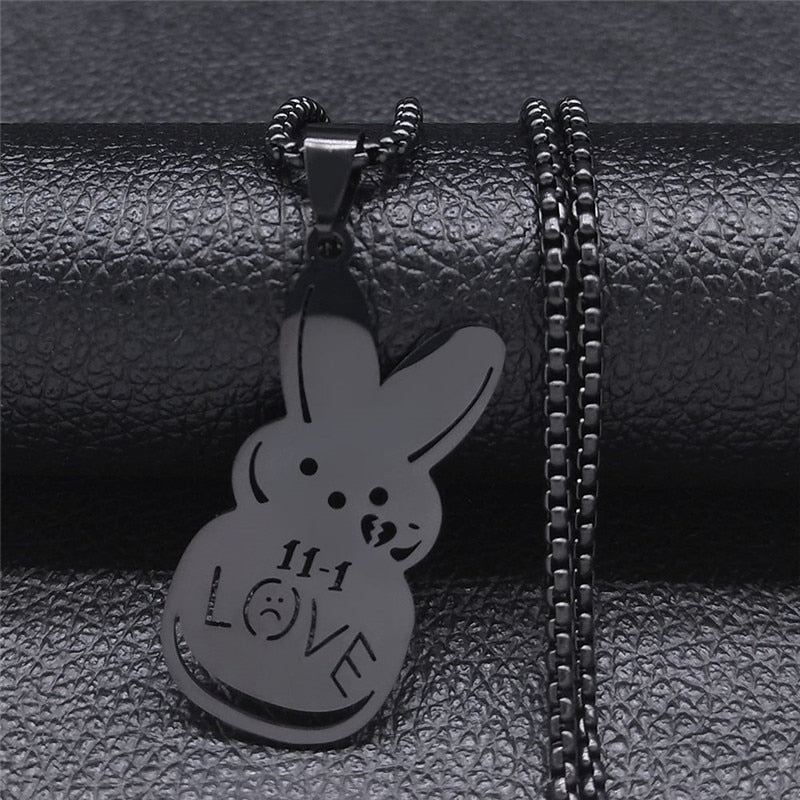 Kpop Lil Peep Love Rabbit Necklaces