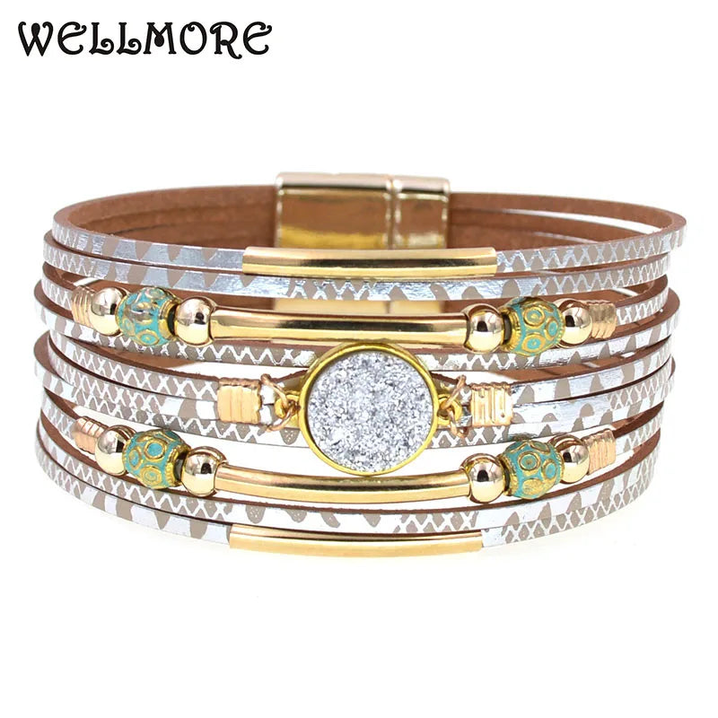 Bohemia Fashion Wrap Leather Bracelets