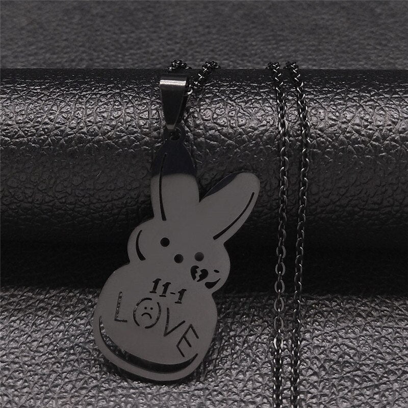 Kpop Lil Peep Love Rabbit Necklaces