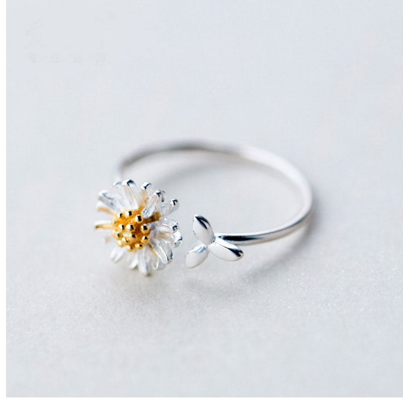 Daisy Flower Korean Style Rings