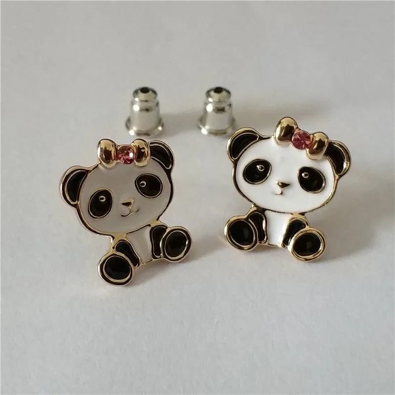 Panda Bear cartoon Earrings