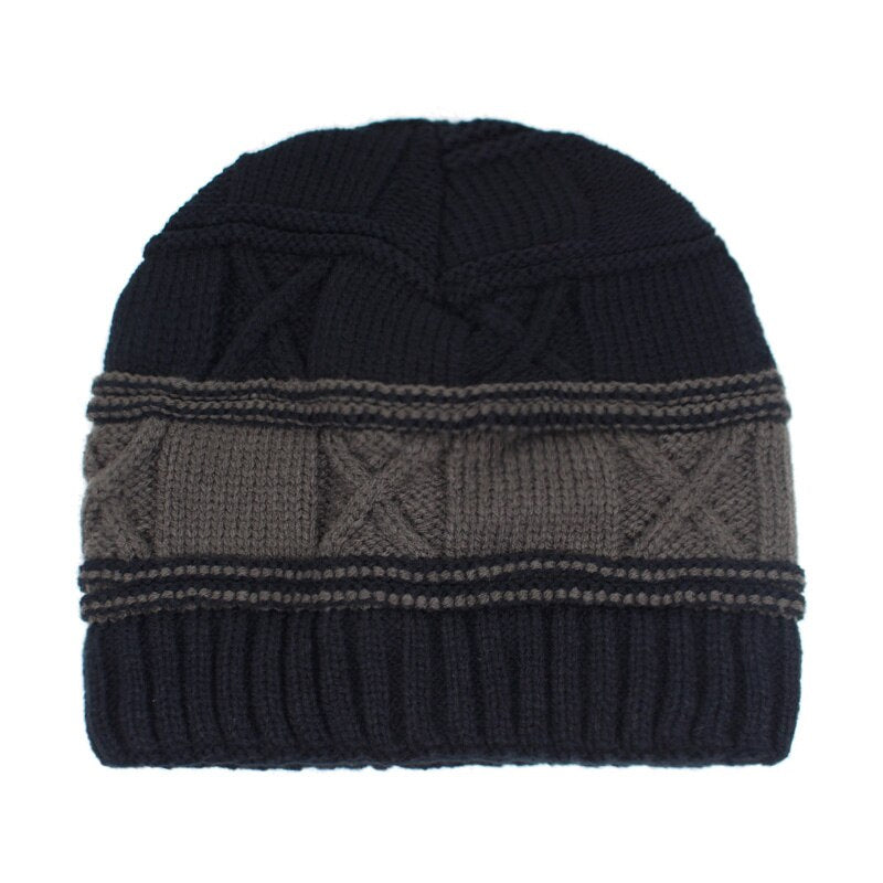 Winter Beanies Knitted Bonnet Warm Fur