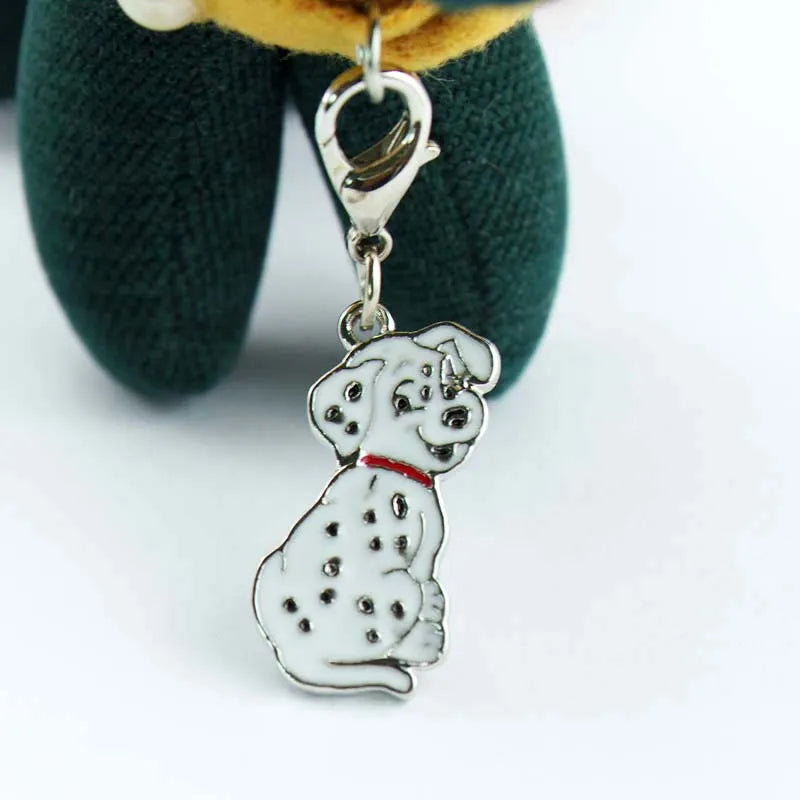 Dalmatian dog pendant key chains