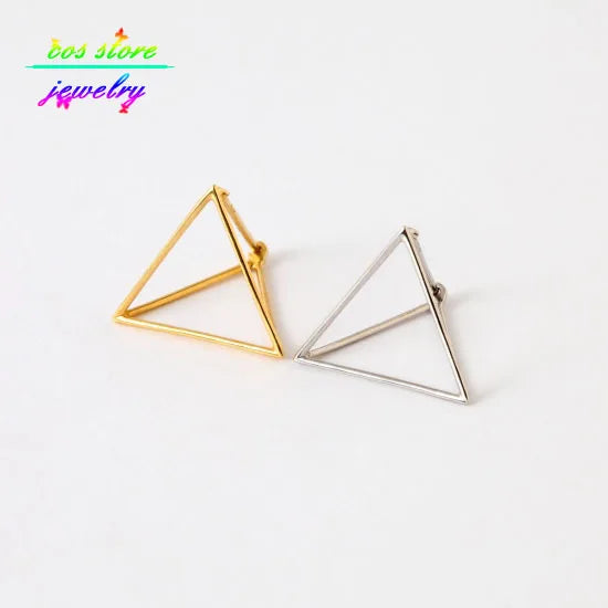 Copper Minimalist 3D Stud Earrings