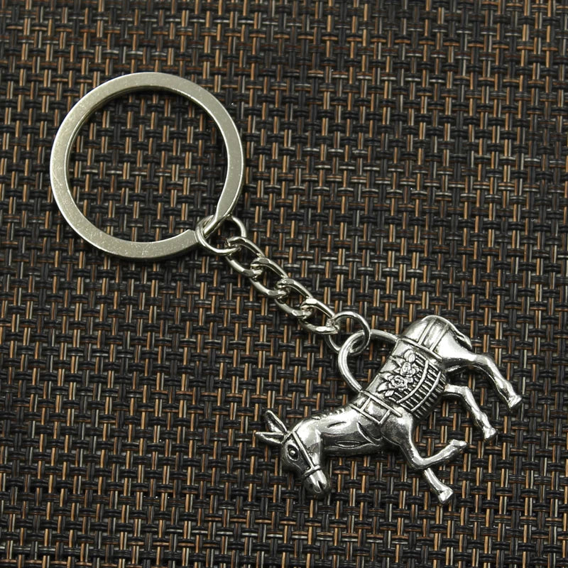 Key Ring Metal - Donkey Pendant