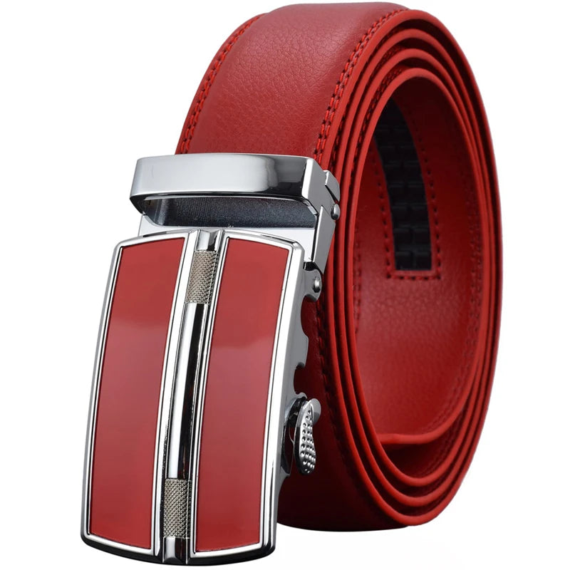 Automatic Buckle Leather Belts