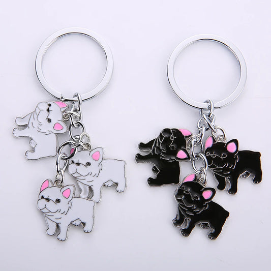 French Bulldog  Keychain Dog Pendant