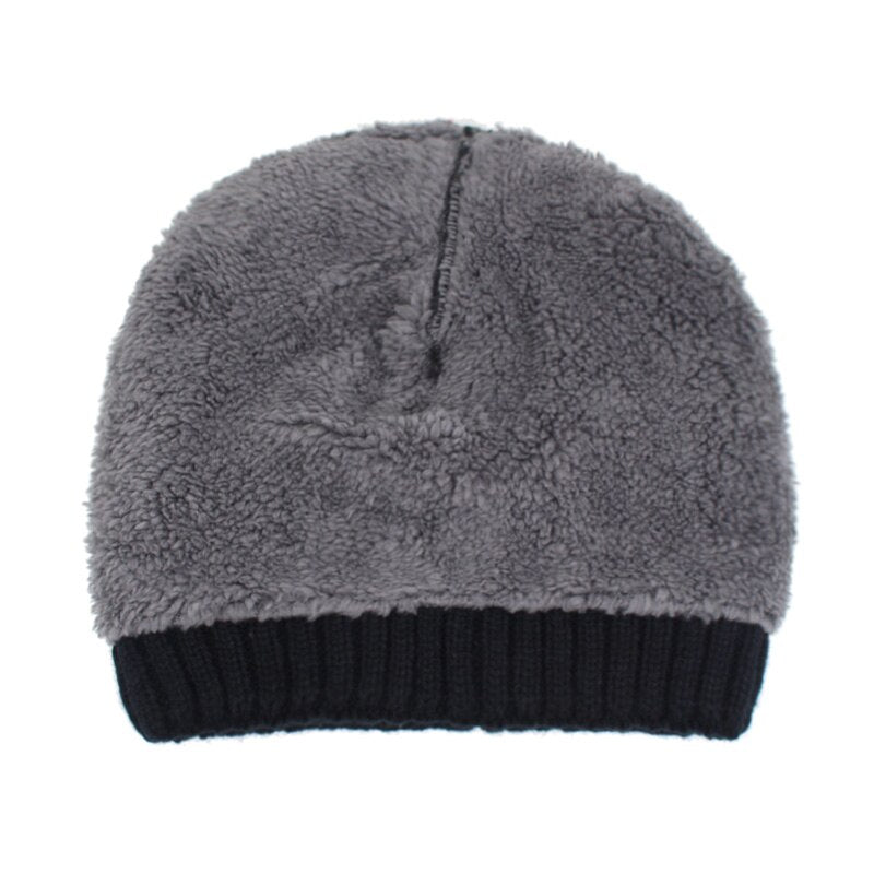 Winter Beanies Knitted Bonnet Warm Fur