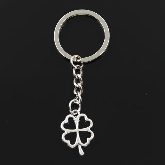 Metal Key Chain Four Leaf Clover