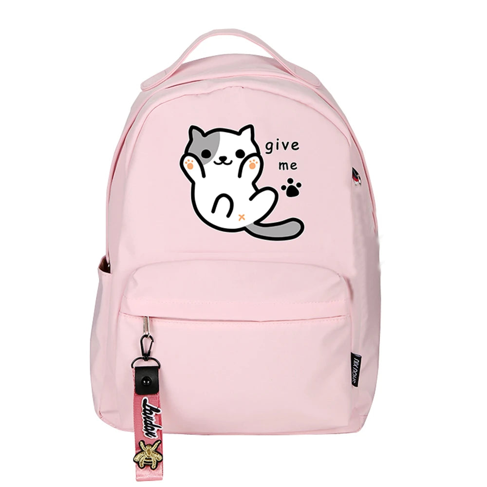 Kawaii High Quality Neko Atsume Cat Backpack