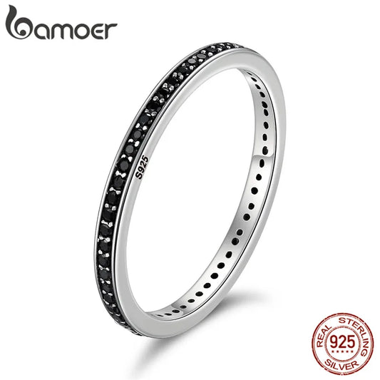 925 Sterling Silver CZ Stackable Rings