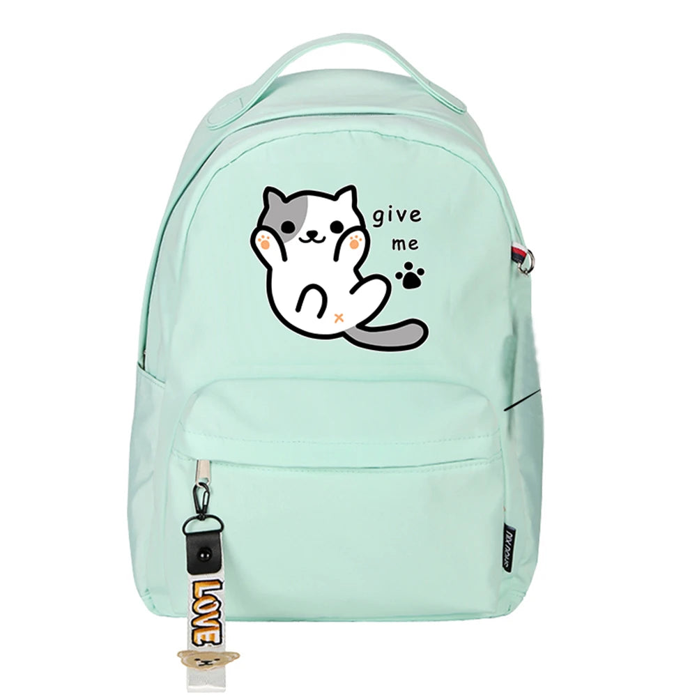 Kawaii High Quality Neko Atsume Cat Backpack