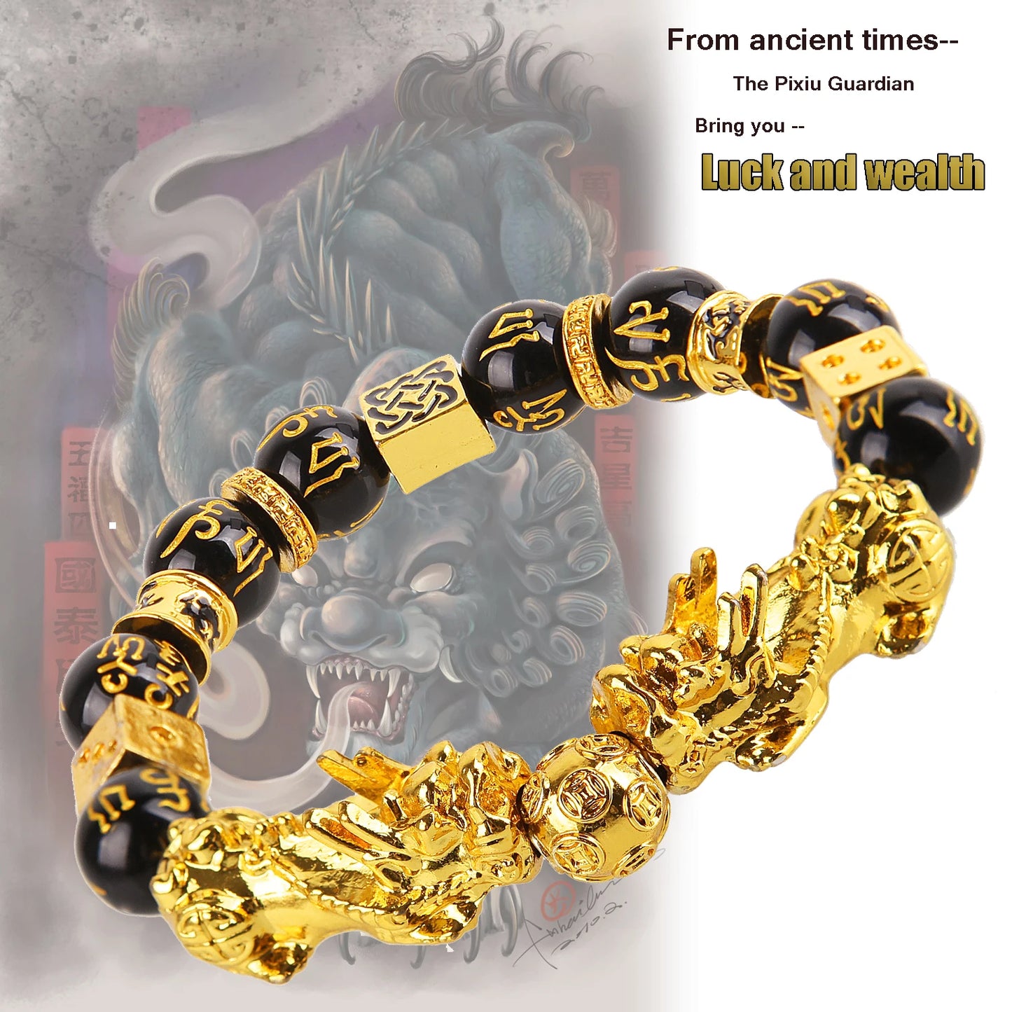 Pixiu Guardian Bracelet Bring Luck Wealth