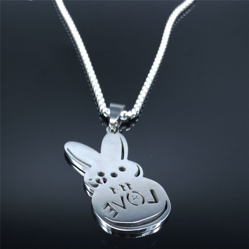 Kpop Lil Peep Love Rabbit Necklaces