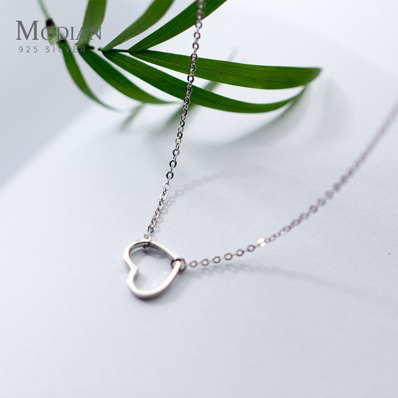 Hearts Pendant Necklaces 100% 925 Silver