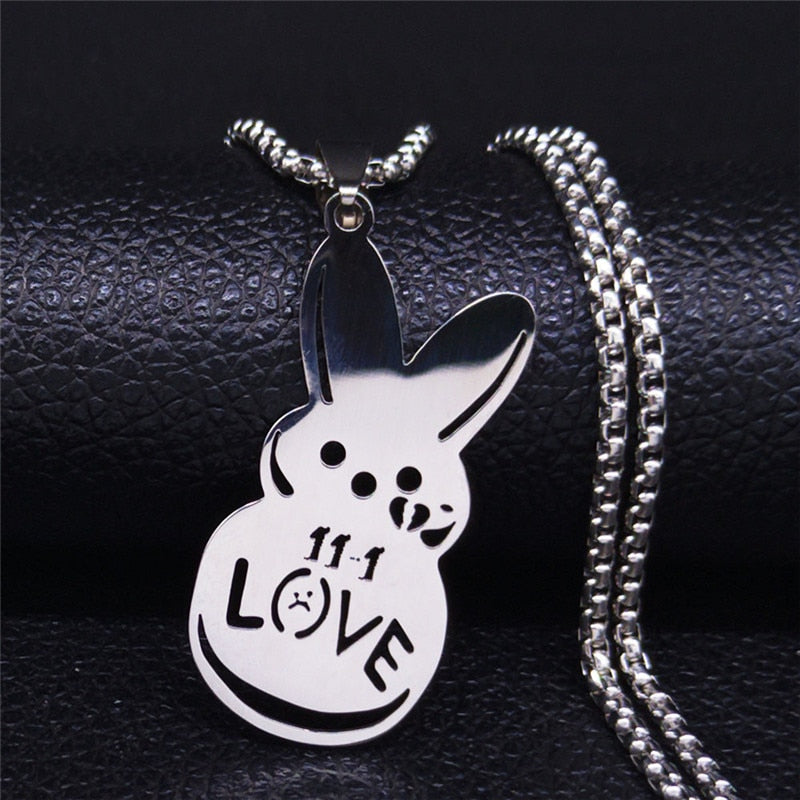 Kpop Lil Peep Love Rabbit Necklaces