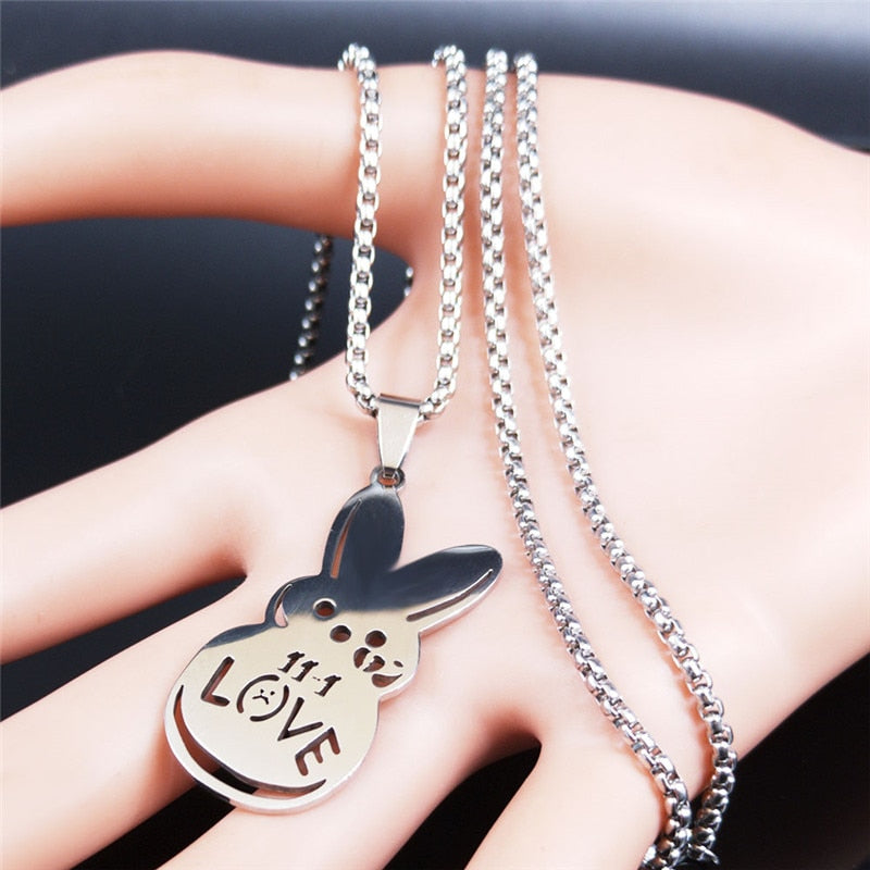 Kpop Lil Peep Love Rabbit Necklaces