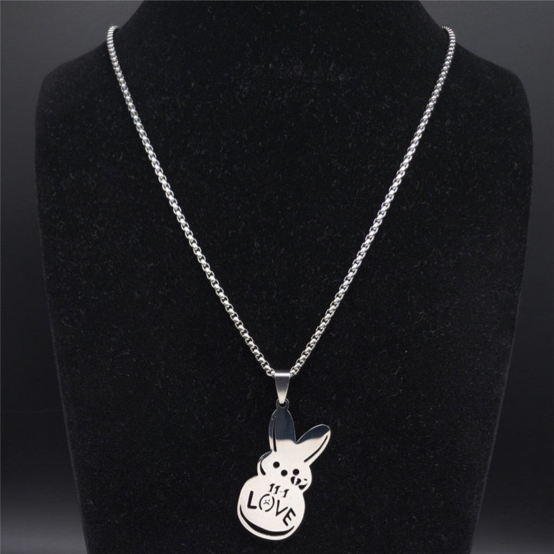 Kpop Lil Peep Love Rabbit Necklaces