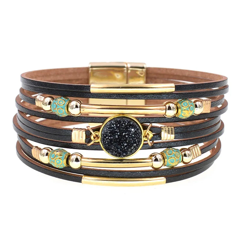 Bohemia Fashion Wrap Leather Bracelets