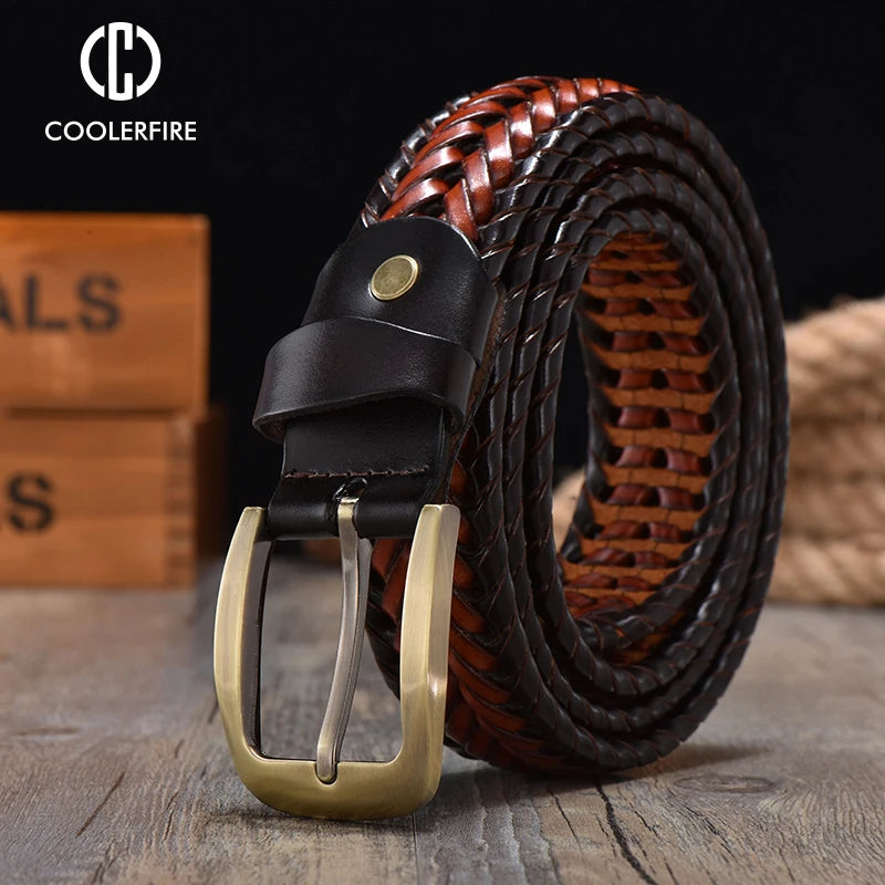 Genuine Leather Braided Belts