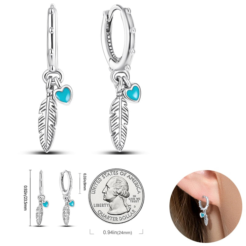 925  Silver Charm Double Earrings