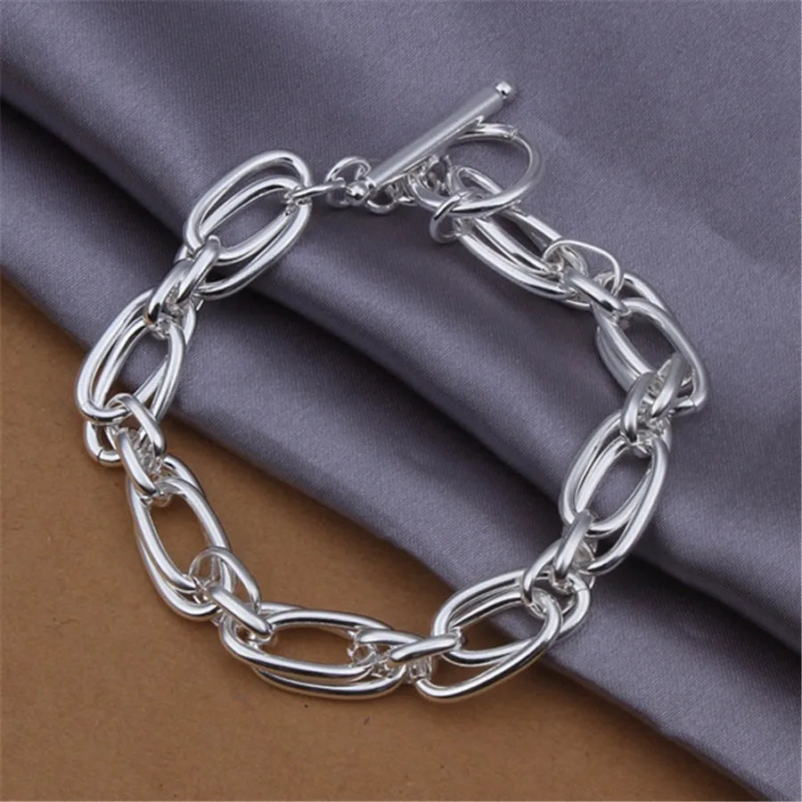 Thick Chain 925 Sterling Silver Bracelets