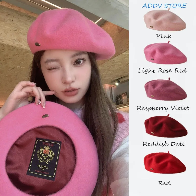 Winter High Quality Wool Beret