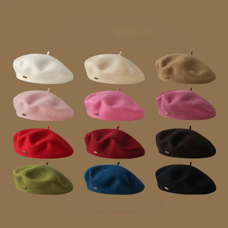 Winter High Quality Wool Beret